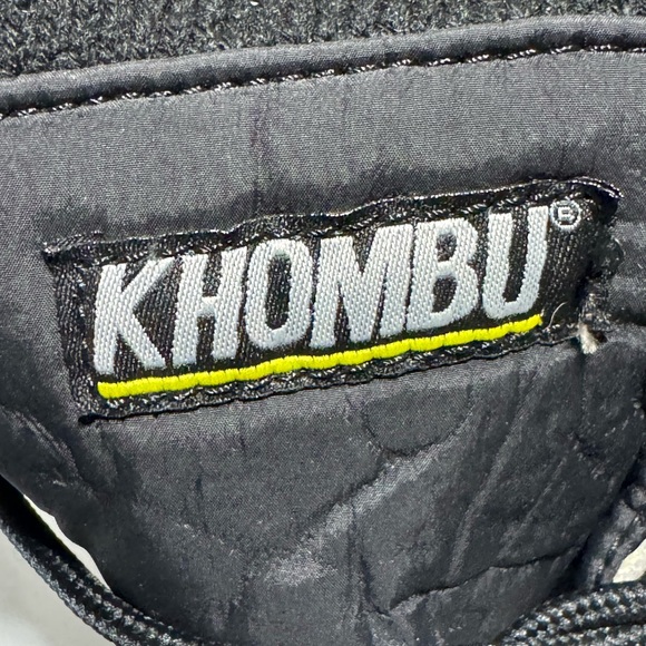 Khombu Girl's Size 1 Daria Black White Knit Embroidered Winter Snow Boots - Picture 7 of 11